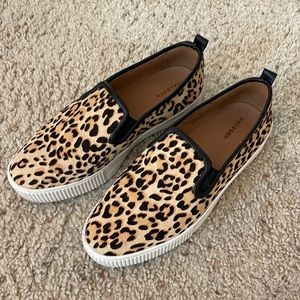 Leopard platform sneakers